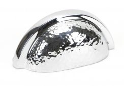 46043 From The Anvil Polished Chrome Hammered Regency Concealed Drawer Pull