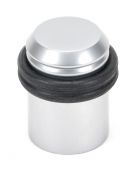 45909 From The Anvil Satin Chrome Floor Mounted Door Stop