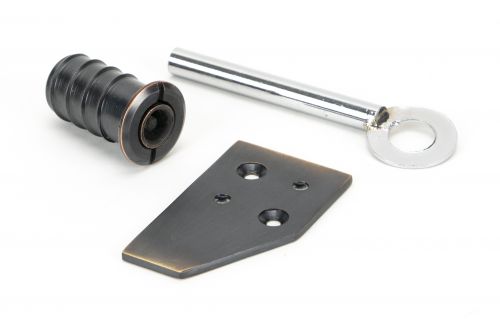 Click Here To Enlarge This Photo Of 49916 From The Anvil Aged Bronze Key-Flush Sash Stop