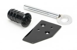 49918 From The Anvil Black Key-Flush Sash Stop