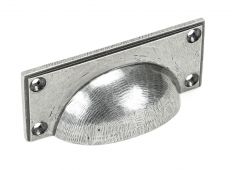 46137 From The Anvil Pewter Art Deco Drawer Pull