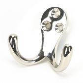46297 From The Anvil Polished Nickel Celtic Double Robe Hook
