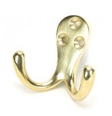 46301 From The Anvil Polished Brass Celtic Double Robe Hook