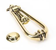 49550 From The Anvil Aged Brass Loop Door Knocker