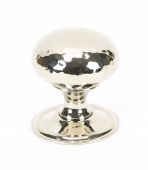 46027 From The Anvil Polished Nickel Hammered Mushroom Cabinet Knob 38mm