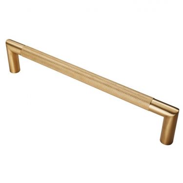 Click Here To Enlarge This Photo Of SWP1169/300SPVD - Carlisle Brass Eurospec 450mm x 19mm Knurled Pull Handle (G304) Satin Brass PVD