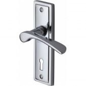 BOS1000-PC M.Marcus Sorrento Door Handle Lever Lock Boston Design Polished Chrome Finish