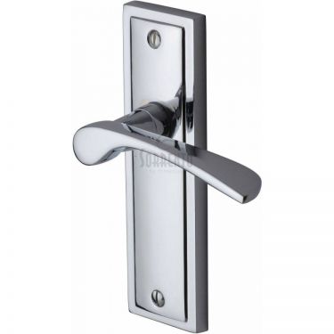 Click Here To Enlarge This Photo Of BOS1010-PC M.Marcus Sorrento Door Handle Lever Latch Boston Design Polished Chrome Finish