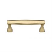 C0334 128-PB Heritage Brass Cabinet Pull Deco Design 128mm ctc Polished Brass Finish