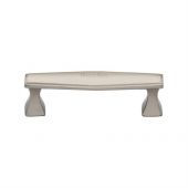 C0334 128-SN Heritage Brass Cabinet Pull Deco Design 128mm ctc Satin Nickel Finish