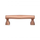 C0334 128-SRG Heritage Brass Cabinet Pull Deco Design 128mm ctc Satin Rose Gold Finish