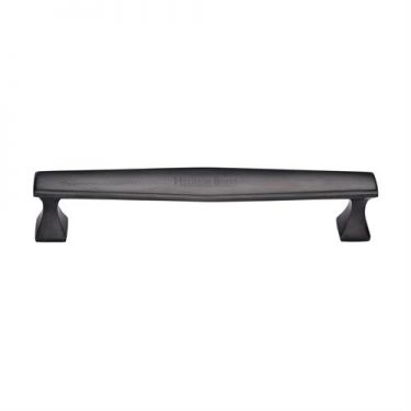 Click Here To Enlarge This Photo Of C0334 160-BKMT Heritage Brass Cabinet Pull Deco Design 160mm ctc Matt Black Finish