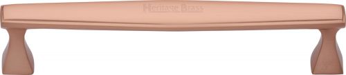Click Here To Enlarge This Photo Of C0334 160-SRG Heritage Brass Cabinet Pull Deco Design 160mm ctc Satin Rose Gold Finish