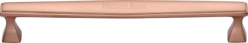 Click Here To Enlarge This Photo Of C0334 203-SRG Heritage Brass Cabinet Pull Deco Design 203mm ctc Satin Rose Gold Finish