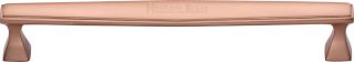 C0334 203-SRG Heritage Brass Cabinet Pull Deco Design 203mm ctc Satin Rose Gold Finish