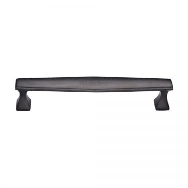 Click Here To Enlarge This Photo Of C0334 96-BKMT Heritage Brass Cabinet Pull Deco Design 96mm ctc Matt Black Finish