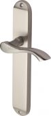 MM7210-SN Heritage Brass Door Handle Lever Latch Algarve Long Design Satin Nickel Finish
