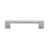 C0337 128-PNF Heritage Brass Cabinet Pull Metro Design 128mm ctc Polished Nickel Finish