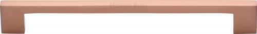 Click Here To Enlarge This Photo Of C0337 192-SRG Heritage Brass Cabinet Pull Metro Design 192mm ctc Satin Rose Gold Finish
