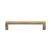 C0339 128-AT Heritage Brass Cabinet Pull City Design 128mm ctc Antique Brass Finish