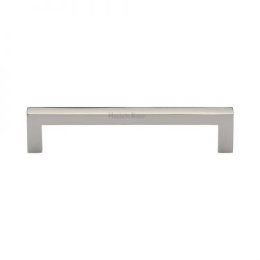 Click Here To Enlarge This Photo Of C0339 128-PNF Heritage Brass Cabinet Pull City Design 128mm ctc Polished Nickel Finish