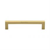 C0339 128-SB Heritage Brass Cabinet Pull City Design 128mm ctc Satin Brass Finish