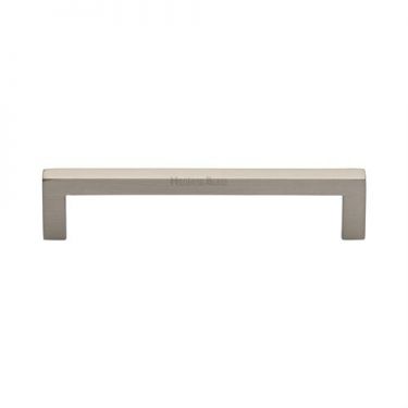 Click Here To Enlarge This Photo Of C0339 128-SN Heritage Brass Cabinet Pull City Design 128mm ctc Satin Nickel Finish