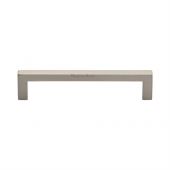 C0339 128-SN Heritage Brass Cabinet Pull City Design 128mm ctc Satin Nickel Finish