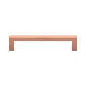 C0339 128-SRG Heritage Brass Cabinet Pull City Design 128mm ctc Satin Rose Gold Finish