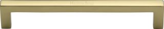 C0339 160-PB Heritage Brass Cabinet Pull City Design 160mm ctc Polished Brass Finish