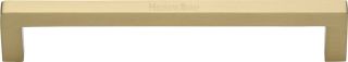C0339 160-SB Heritage Brass Cabinet Pull City Design 160mm ctc Satin Brass Finish