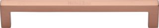 C0339 160-SRG Heritage Brass Cabinet Pull City Design 160mm ctc Satin Rose Gold Finish