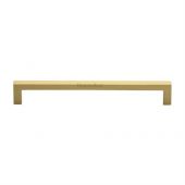 C0339 192-SB Heritage Brass Cabinet Pull City Design 192mm ctc Satin Brass Finish