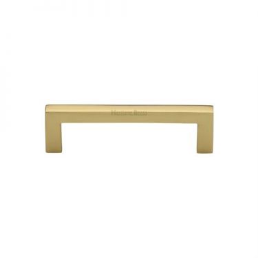 Click Here To Enlarge This Photo Of C0339 96-PB Heritage Brass Cabinet Pull City Design 96mm ctc Polished Brass Finish