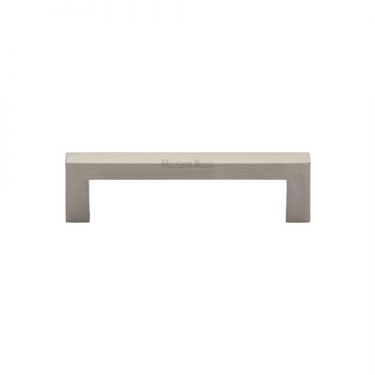 Click Here To Enlarge This Photo Of C0339 96-SN Heritage Brass Cabinet Pull City Design 96mm ctc Satin Nickel Finish