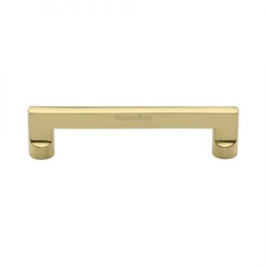 Click Here To Enlarge This Photo Of C0345 128-PB Heritage Brass Cabinet Pull Apollo Design 128mm ctc Polished Brass Finish