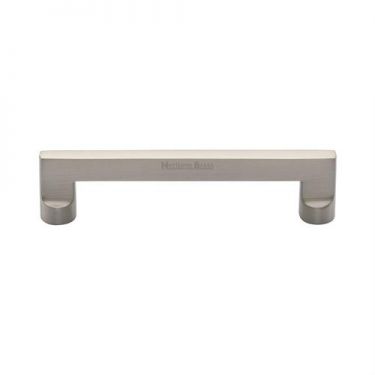 Click Here To Enlarge This Photo Of C0345 128-SN Heritage Brass Cabinet Pull Apollo Design 128mm ctc Satin Nickel Finish
