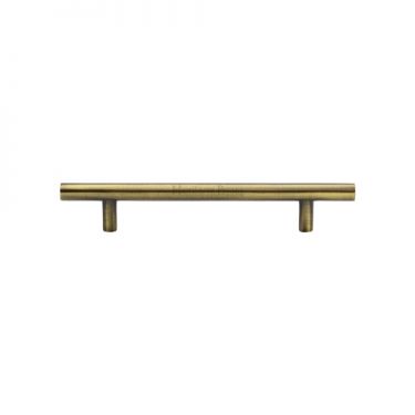 Click Here To Enlarge This Photo Of C0361 128-AT Heritage Brass Cabinet Pull Bar Design 128mm ctc Antique Brass Finish