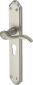 MM825-SN Heritage Brass Door Handle For Euro Profile Plate Verona Design Satin Nickel Finish