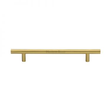 Click Here To Enlarge This Photo Of C0361 160-SB Heritage Brass Cabinet Pull Bar Design 160mm ctc Satin Brass Finish