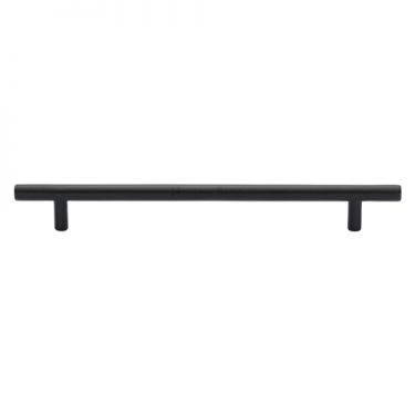 Click Here To Enlarge This Photo Of C0361 203-BKMT Heritage Brass Cabinet Pull Bar Design 203mm ctc Matt Black Finish