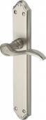 MM827-SN Heritage Brass Door Handle Lever Latch Verona Design Satin Nickel Finish