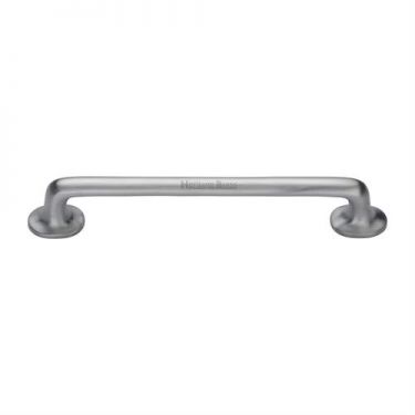Click Here To Enlarge This Photo Of C0376 203-SC Heritage Brass Cabinet Pull Traditional Design 203mm ctc Satin Chrome Finish