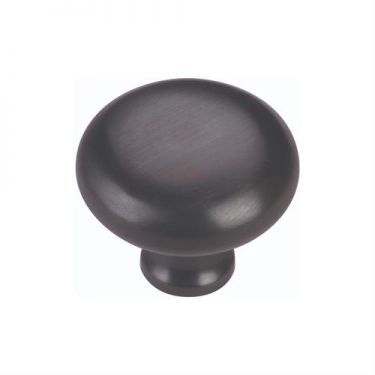 Click Here To Enlarge This Photo Of C113 32-BKMT Heritage Brass Cabinet Knob Victorian Round Design 32mm Matt Black Finish