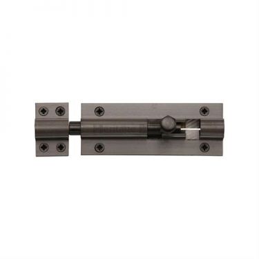 Click Here To Enlarge This Photo Of C1584 4-MB Heritage Brass Door Bolt Straight 4" x 1 ½"" Matt Bronze Finish