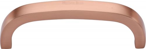 Click Here To Enlarge This Photo Of C1800 89-SRG Heritage Brass Cabinet Pull D Shaped 89mm ctc Satin Rose Gold Finish