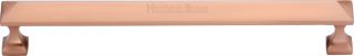 C2231 203-SRG Heritage Brass Cabinet Pull Pyramid Design 203mm ctc Satin Rose Gold Finish
