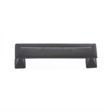 Click Here To Enlarge This Photo Of C2231 96-BKMT Heritage Brass Cabinet Pull Pyramid Design 96mm ctc Matt Black Finish