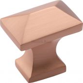 C2232-SRG Heritage Brass Cabinet Knob Pyramid Design 35mm Satin Rose Gold Finish