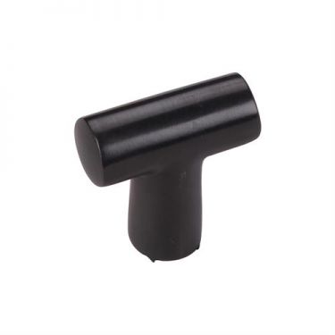 Click Here To Enlarge This Photo Of C2234-BKMT Heritage Brass Cabinet Knob T Shaped 35mm Matt Black Finish